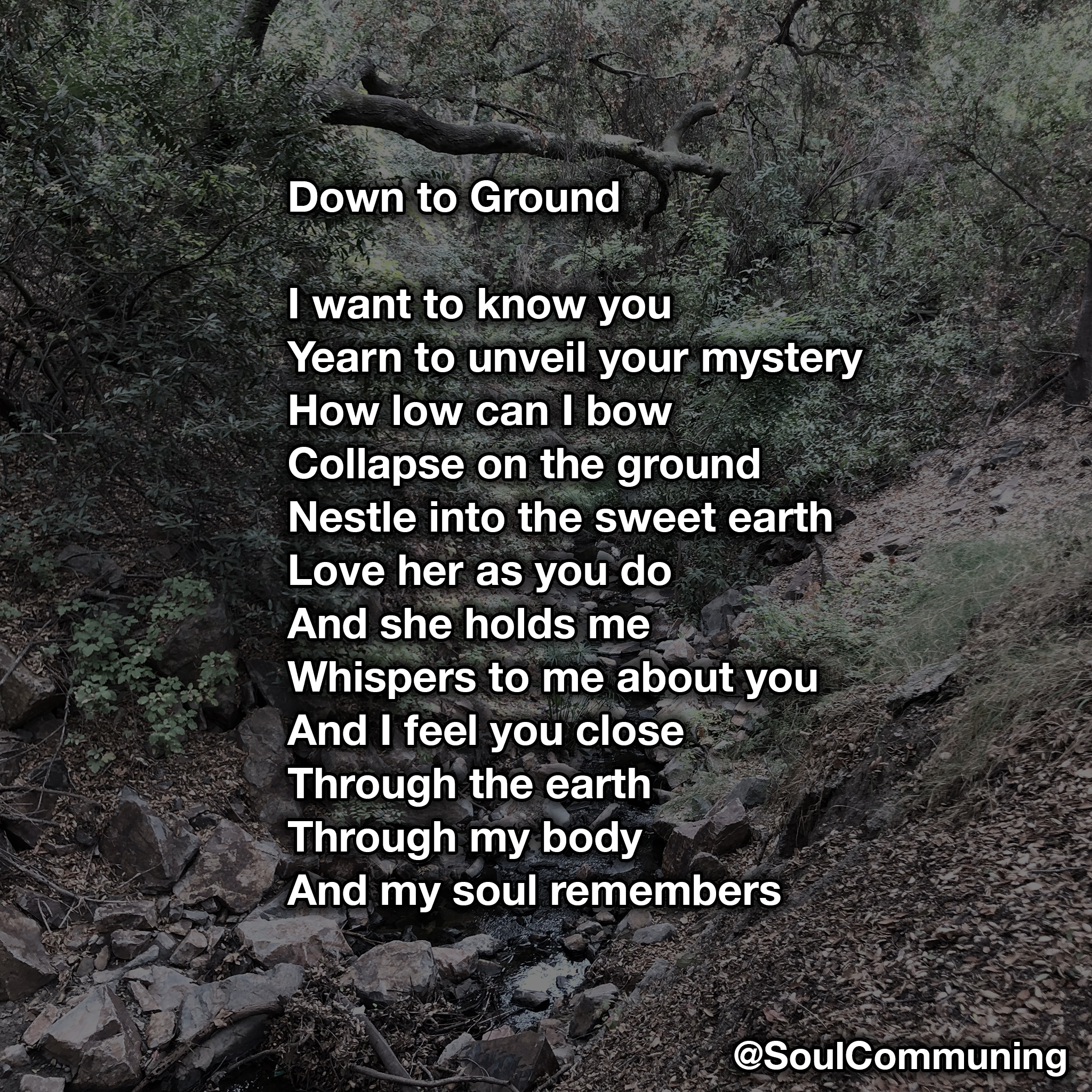 Poem Down to Ground